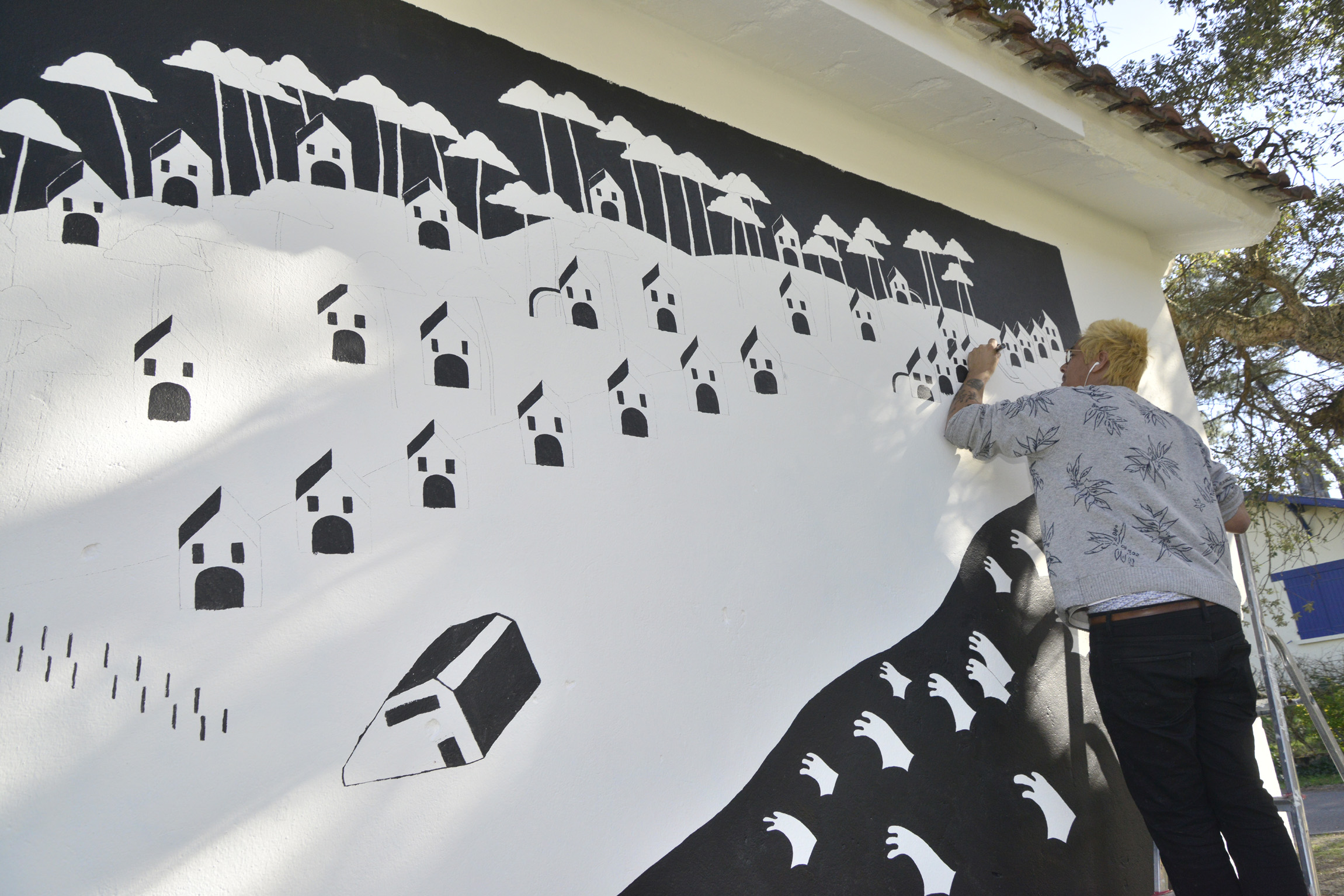 Fresque réalisée par Boul Rostan en 2019